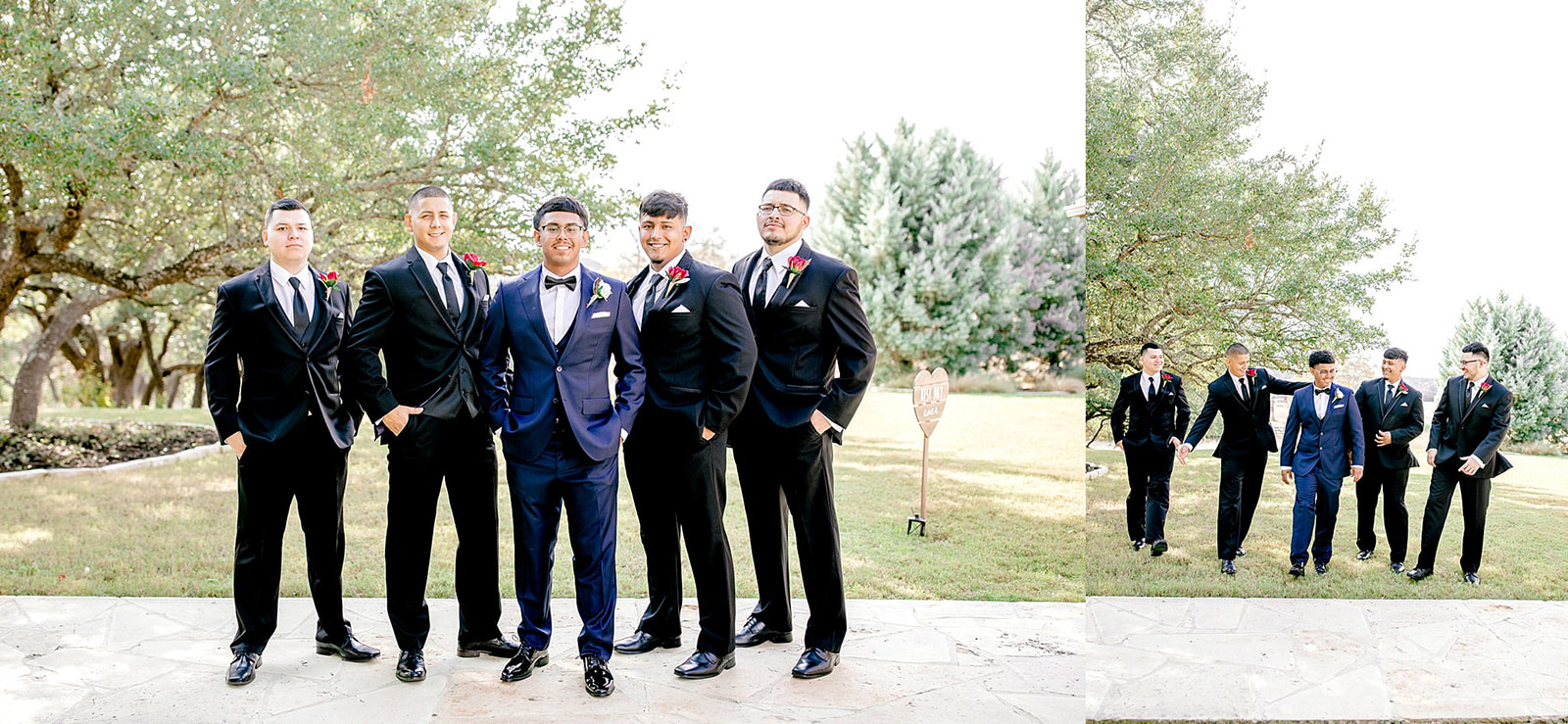 Navy and Maroon Hill Country Wedding by Gricelda's Photography, San Antonio Wedding Photographer