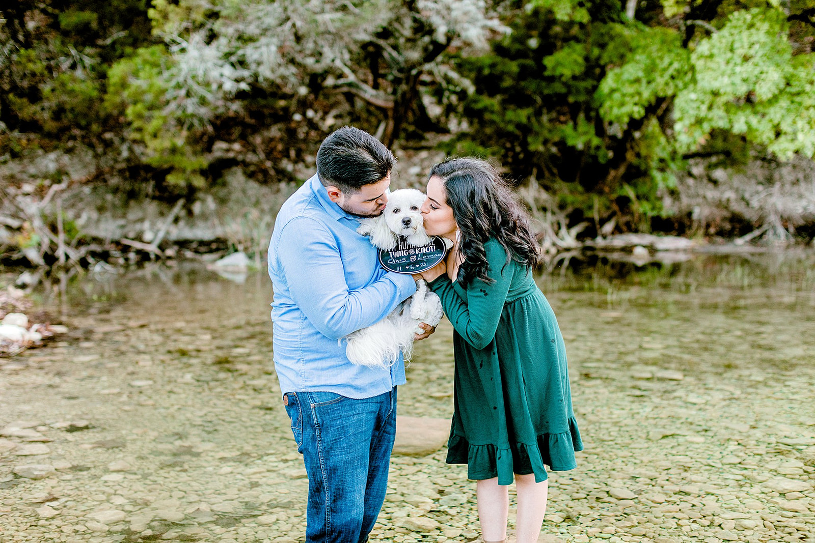 Engagement Session with Cute Puppy, San Antonio Wedding Photographer, Gricelda's Photography