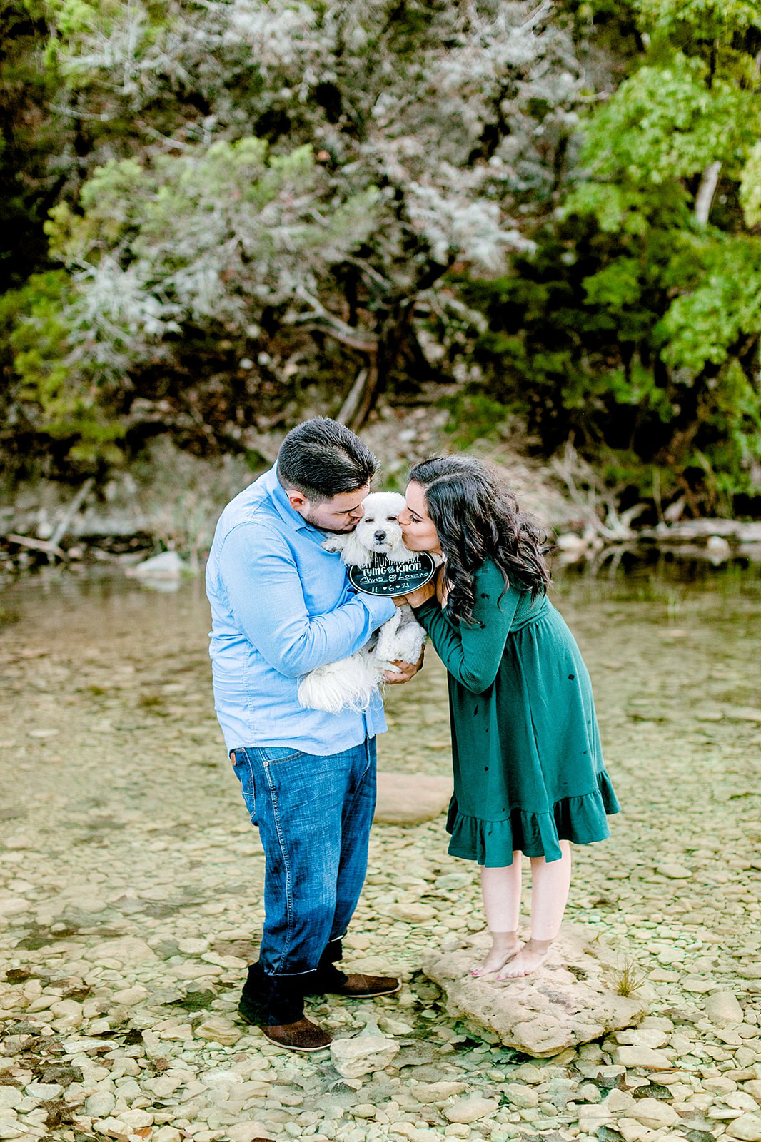 Engagement Session with Cute Puppy, San Antonio Wedding Photographer, Gricelda's Photography