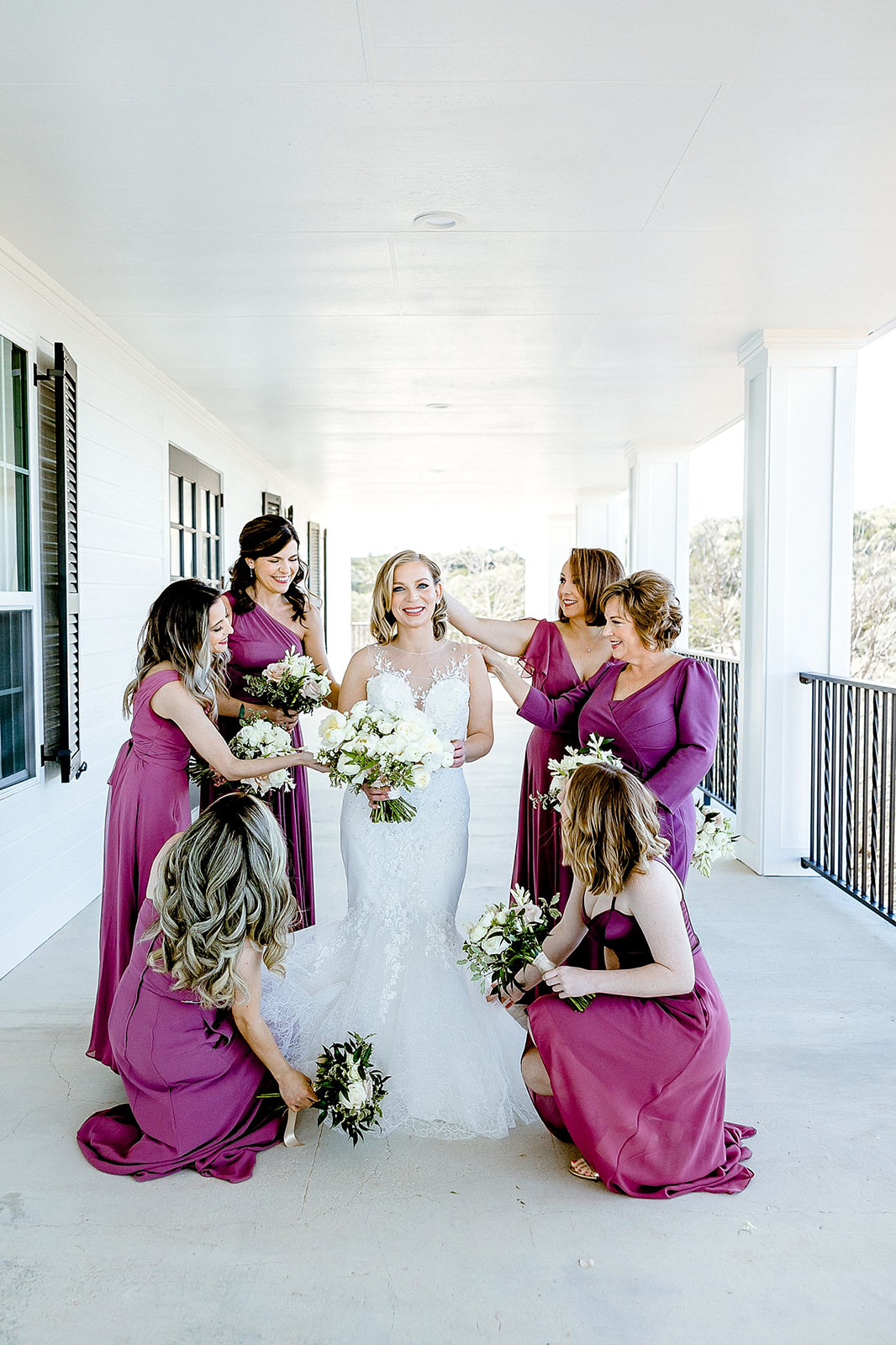 Bridesmaids at Kendall Point Wedding, Gricelda's Photography