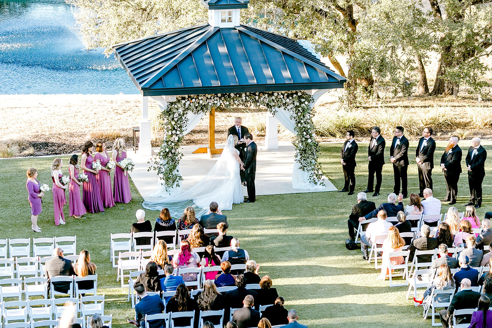 Wedding Ceremony at Kendall Point, San Antonio Wedding Venue by Gricelda's Photography